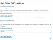 Tablet Screenshot of howtogettrafficonblogs.blogspot.com