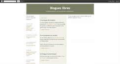 Desktop Screenshot of blogueslibres.blogspot.com