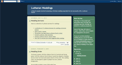 Desktop Screenshot of lutheranweddings.blogspot.com