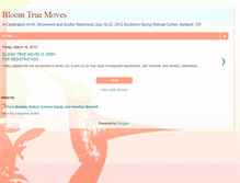 Tablet Screenshot of bloomtruemoves.blogspot.com