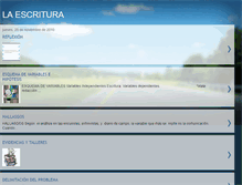 Tablet Screenshot of laescrituraenelaula.blogspot.com