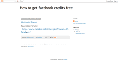 Desktop Screenshot of howtogetfacebookcreditsfree.blogspot.com