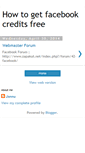 Mobile Screenshot of howtogetfacebookcreditsfree.blogspot.com