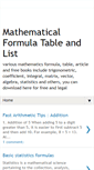 Mobile Screenshot of mathematic-formula.blogspot.com