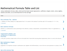 Tablet Screenshot of mathematic-formula.blogspot.com