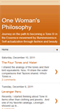 Mobile Screenshot of onewomansphilosophy.blogspot.com