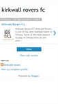Mobile Screenshot of kirkwallroversfc.blogspot.com