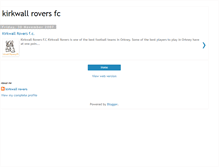 Tablet Screenshot of kirkwallroversfc.blogspot.com