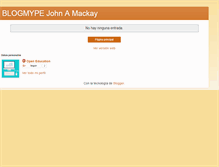 Tablet Screenshot of johnamackay.blogspot.com