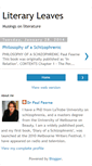 Mobile Screenshot of literaryleaves.blogspot.com