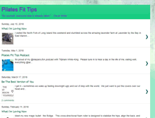 Tablet Screenshot of pilatesfittips.blogspot.com