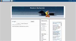 Desktop Screenshot of modernbarbarian.blogspot.com