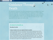 Tablet Screenshot of guidancethroughdeath.blogspot.com