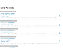 Tablet Screenshot of dive-watches-reviews.blogspot.com