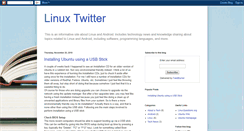 Desktop Screenshot of linuxtwitter.blogspot.com