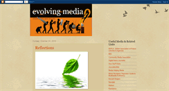 Desktop Screenshot of evolvingmedia.blogspot.com