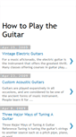 Mobile Screenshot of how-to-play-the-guitar-now.blogspot.com