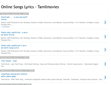 Tablet Screenshot of onlinesongslyrics-tamilmovies.blogspot.com