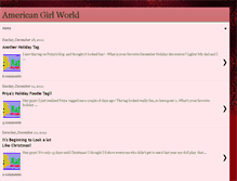 Tablet Screenshot of americangirlworld.blogspot.com