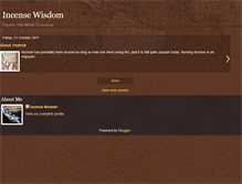 Tablet Screenshot of incensewisdom.blogspot.com