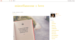 Desktop Screenshot of lovemiscellaneouslove.blogspot.com