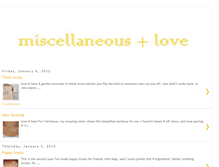 Tablet Screenshot of lovemiscellaneouslove.blogspot.com