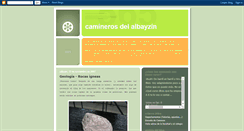 Desktop Screenshot of caminerosdelalbayzin.blogspot.com