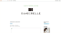 Desktop Screenshot of confessionsofadamoiselle.blogspot.com