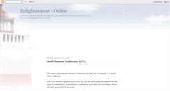 Desktop Screenshot of enlightenment-online.blogspot.com