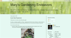 Desktop Screenshot of marysgardeningendeavors.blogspot.com