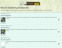 Tablet Screenshot of marysgardeningendeavors.blogspot.com