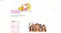 Desktop Screenshot of dicasdatutinha.blogspot.com