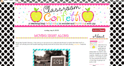 Desktop Screenshot of classroomconfetti.blogspot.com