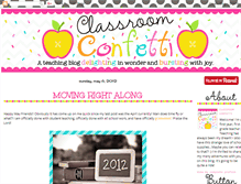 Tablet Screenshot of classroomconfetti.blogspot.com