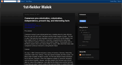 Desktop Screenshot of 1sthourblogmalek.blogspot.com