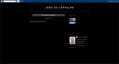 Desktop Screenshot of joaodecarvalho.blogspot.com