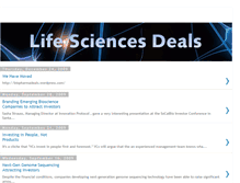 Tablet Screenshot of lifesciencesdeals.blogspot.com