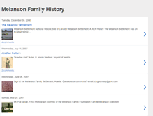 Tablet Screenshot of melansonfamilyhistory.blogspot.com