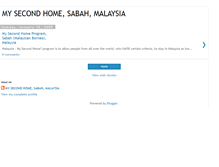 Tablet Screenshot of mysecondhome-sabah.blogspot.com