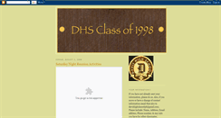 Desktop Screenshot of davishighclassof98.blogspot.com