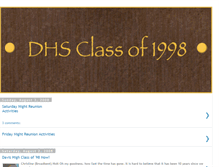 Tablet Screenshot of davishighclassof98.blogspot.com