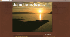 Desktop Screenshot of japanjourneybegan.blogspot.com