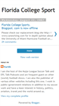 Mobile Screenshot of floridacollegesports.blogspot.com