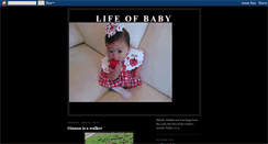 Desktop Screenshot of lifeofbaby.blogspot.com