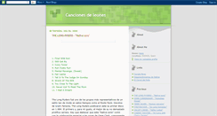 Desktop Screenshot of cancionesdeleones.blogspot.com