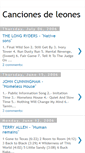 Mobile Screenshot of cancionesdeleones.blogspot.com