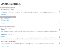 Tablet Screenshot of cancionesdeleones.blogspot.com