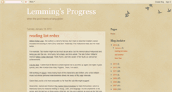 Desktop Screenshot of lemmingsprogress.blogspot.com