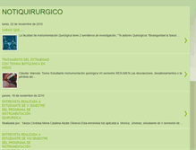 Tablet Screenshot of notiquirurgico.blogspot.com