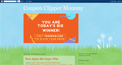 Desktop Screenshot of couponclippermommy.blogspot.com